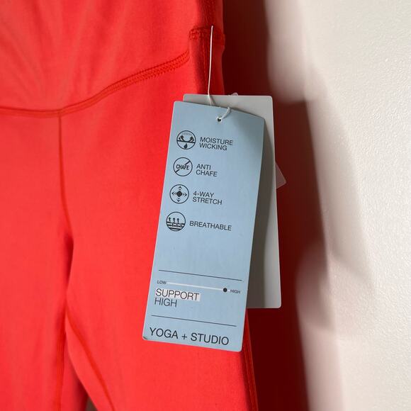 Zella NWT Studio Lite Crop Leggings Red Firelight Sz Small - Picture 5 of 6